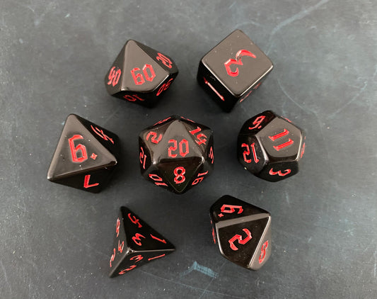 RED ABYSS Dice Set