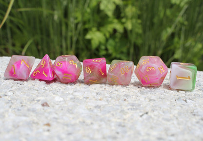 Dragon's Blooming Everglades Dice Set