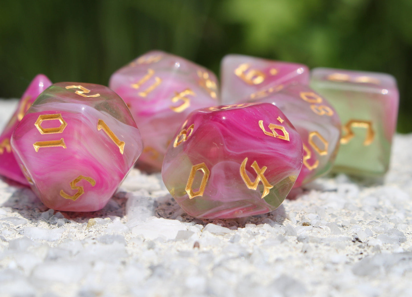 Dragon's Blooming Everglades Dice Set