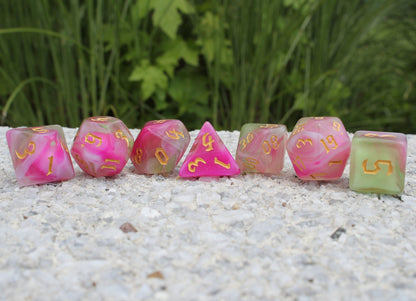 Dragon's Blooming Everglades Dice Set