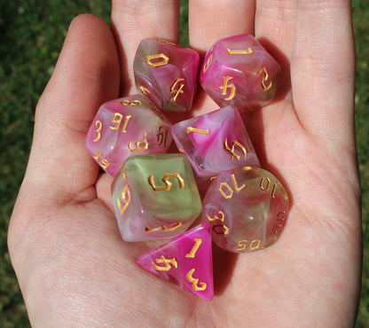 Dragon's Blooming Everglades Dice Set