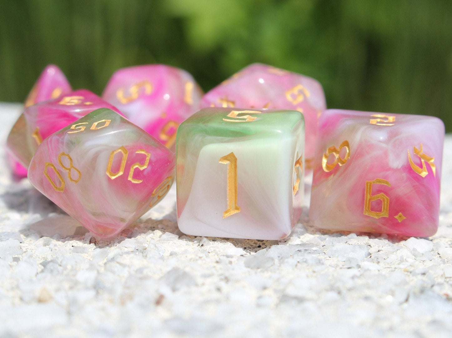 Dragon's Blooming Everglades Dice Set